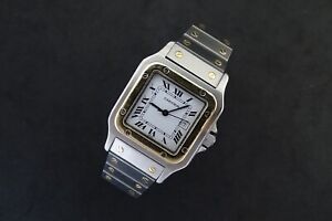 CARTIER SANTOS GALBEE AUTOMATIC 18K GOLD & STAINLESS STEEL 29mm 