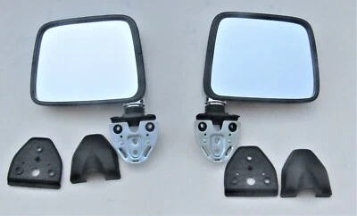 适合 NISSAN D21 P/U UTE 2WD MOD 1986 92 门对镜 CHROME MANUAL L R 全新 — 第 1/4 张图片