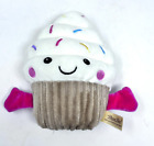 Dan Dee Cupcake Plush White Frosting w/Sprinkles 7"