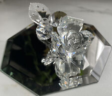 Vintage SWAROVSKI Silver Crystal RETIRED Rose No Box