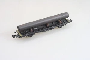 Vagón de mercancías Fleischmann con tubo de acero DB pista N único excelente estado - Imagen 1 de 4