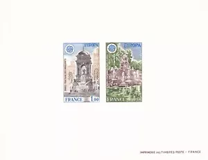 Francia 1978 Yvert 2008/09 prova collettiva Europa CEPT architettura nuovo di zecca in perfette condizioni - Foto 1 di 1