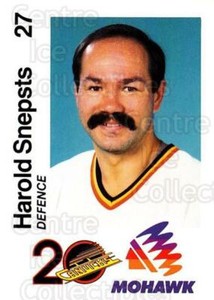 1989-90 Vancouver Canucks Mohawk #20 Harold Snepsts