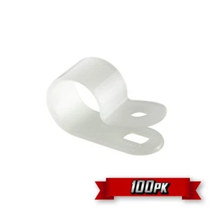 Nylon Cable Clamp, White, 5/16" {100pk} - Picture 1 of 1