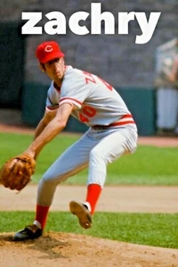 Large 24" x 36" Cincinnati Reds Pitcher Pat Zachry Poster - Riverfront Stadium - Picture 1 of 3