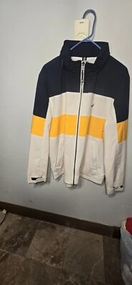 Chaqueta con cremallera completa Nautica para hombre, amarilla  Foto 1 de 2