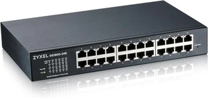 Commutateur Gigabit Zyxel 24 ports Smart Managed Desktop/Rack Montage VLAN IGMP QoS - Photo 1/2