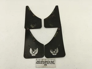 Pontiac Firebird Set Of 4 Four Mud Flap Splash Guards Black Fits 1982-1992 82 83 - Picture 1 of 12