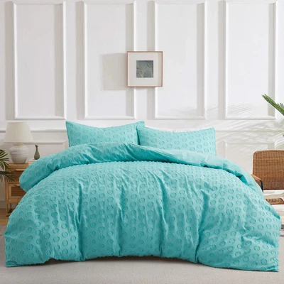 Juego de funda nórdica de jacquard con recorte circular Foto 1 de 4