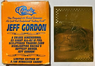 1995 Classic 23 Karat Gold Foil Card, Jeff Gordon #ed 1746/2500 - Image 1 of 3