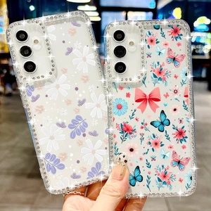 Coque Clear TPU Diamond Bumper pour Samsung S25 Ultra S24 FE S23 S22 A16 A15 A56 - Picture 1 of 18