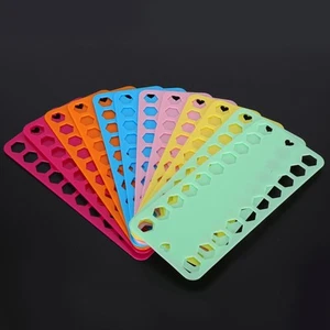 12Pcs Cross Stitch Threads Organizer Color Plastic 20 Holes Floss Bobbin Hot. - Picture 1 of 12