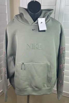 Moletom com capuz Nike Tech Fleece tamanho grande verde oliva HJ0683-320, masculino GG, novo com etiquetas $150 - Imagem 1 de 4