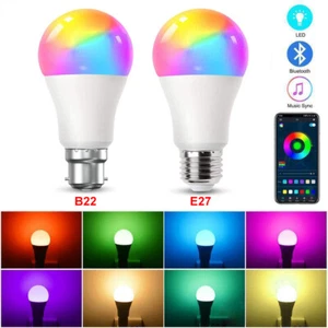 E27/B22 WiFi RGB Smart LED Light Bulb Colour Changing For Alexa Google Home 10w - Picture 1 of 15