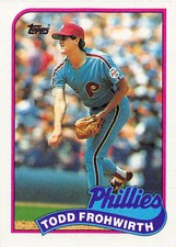 Todd Frohwirth 1989 Topps 542  Philadelphia Phillies  Baseball Card