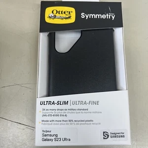 OtterBox Symmetry Series Case Ultra-Slim for Samsung Galaxy S23 Ultra - Black - Picture 1 of 3