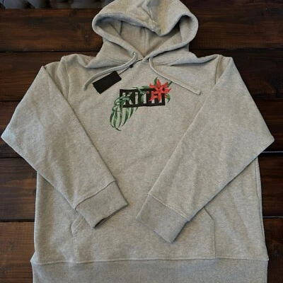 Sudadera con Capucha Kith In Bloom Clásica Logotipo Caja Gris Jaspeado SS18 Talla XL Auténtica NUEVA Foto 1 de 4