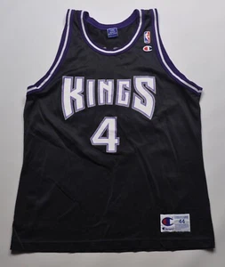 Camiseta deportiva vintage Sacramento Kings Champion Chris Webber negra talla 44 - Imagen 1 de 5