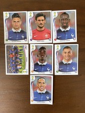 2014 PANINI FIFA BRAZIL WORLD CUP TEAM FRANCE SET OF 7 STICKERS - Pogba Rookie!