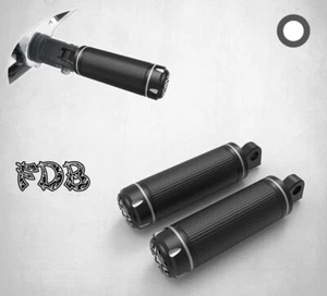 Fit H-D STREET Male Mount-Style Footpegs Moving Star Contrast Cut Footpegs - Imagen 1 de 7