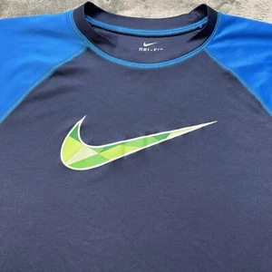 Nike Shirt Herren XXL blau Dri Fit Laufen leicht Leistung Swoosh tarnfarben - Bild 1 von 7