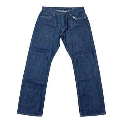 Bullhead Denim Co. Pantalones de mezclilla ajustados de pierna recta 34x32 34 lavado medio para hombre Foto 1 de 4