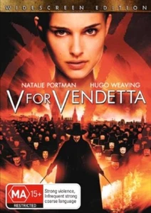 V For Vendetta (DVD, 2005) Natalie Portman, Hugo Weaving, John Hurt, Stephen Fry - Picture 1 of 1
