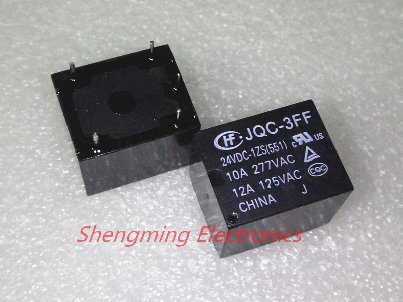 10pcs 5pins 24V JQC-3FF-024-1ZS JQC-3FF-24VDC-1ZS 10A 277VAC T73 power Relay - Image 1 of 1