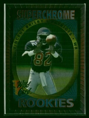 1993 Wild Card Superchrome Rookies #33 Vincent Brisby - Image 1 of 2