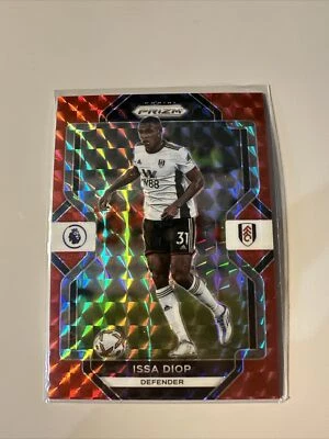 Issa Diop 2022-23 Panini Prizm Premier League Red Mosaic Prizm #71 Fulham - Image 1 of 2