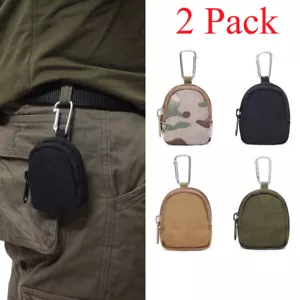 2 Pack Tactical Small Pouch Waist Pack Utility EDC Bag Coin Purse Key Case Pack - Picture 1 of 16