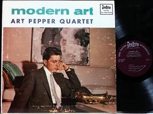ART PEPPER "MODERN ART" INTRO ILP-606 MONO DG FLAT EDGE VG(+)/VG++ Russ Freeman - Picture 1 of 4