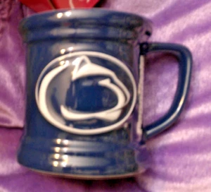 PENN STATE UNIVERSITY NITTANY LIONS BLUE WHITE COFFEE TEA MUG CUP - Picture 1 of 3
