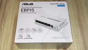 ASUS ExpertWiFi EBP15 5-Port GbE Smart Managed PoE+ Switch - White - Picture 1 of 3
