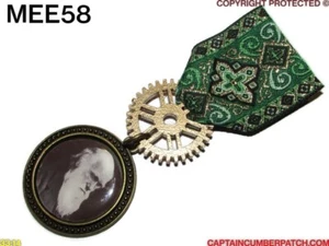 Steampunk Medal drape badge brooch Charles Darwin evolution biology #MEE58 - Picture 1 of 5