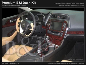 REAL CARBON FIBER DASH KIT FOR NISSAN MAXIMA 2016-2022 SUPER DELUXE KIT 36PCS - Picture 1 of 6