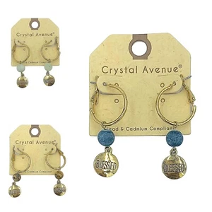 Natural Stone Blessed Drop Earrings in 3 Colors (0.78x2.1in) - Bild 1 von 11