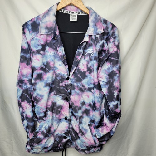 UNDERCOVER Giacca a vento Victoria's Secret ROSA tie dye viola rosa a scatto Donna taglia small