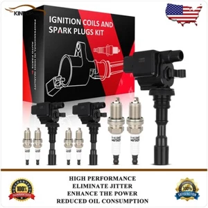 Ignition Coils & Iridium Spark Plugs For Hyundai XG350 2003 2004 2005 UF439 - Picture 1 of 14