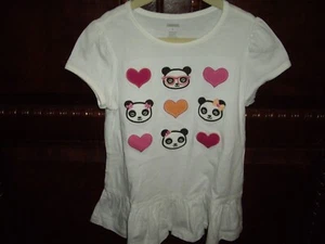 T17 NWOT Girls Size 7 Gymboree Panda Academy Tic Tac Toe Bear Tunic Top Ruffle - Picture 1 of 4