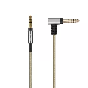 4.4mm to 3.5mm Balanced Silver Plated audio Cable From SLEEVE to TIP Universal - Picture 1 of 5