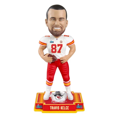 Travis Kelce Kansas City Chiefs Super Bowl LVII Champions Bobblehead NFL Cover