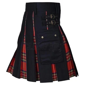 Royal Stewart Hybrid Kilt for Men – Handmade Scottish Utility Kilt –Celtic Wears - Picture 1 of 5