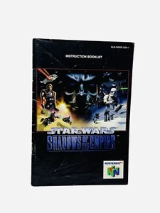 Star Wars Shadow Empire N64 Nintendo Vintage Manuale Istruzioni Libretto Solo Uso - Foto 1 di 5