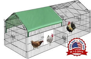 Jaula para pollos para patos y conejos con cubierta resistente a la intemperie - Picture 1 of 8