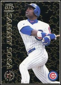 1996 Pacific Estrellas Latinas Sammy Sosa Baseball Insert Card EL30 Chicago Cubs