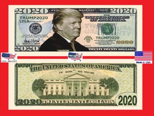 10 pcs Trump 2020 Dollar Bill Novelty Funny Money - Picture 1 of 5