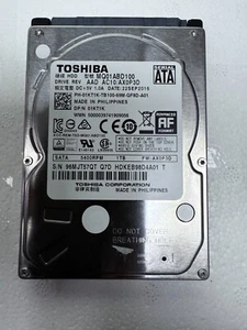 TOSHIBA 1TB MQ01ABD100 2.5" Slim Hard Drive 7mm SATA III, 5400 RPM - Afbeelding 1 van 3