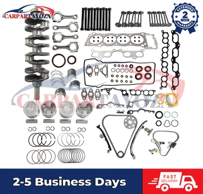 3RZFE Engine Rebuild Overhaul Kit-Crankshaft Rods For 1994-04 Toyota Tacoma 2.7L - Image 1 of 4
