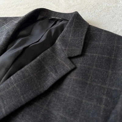 Jos A Bank Mens Window Pane Plaid Wool Blazer 44R Sport Coat Jacket  - Image 1 of 4